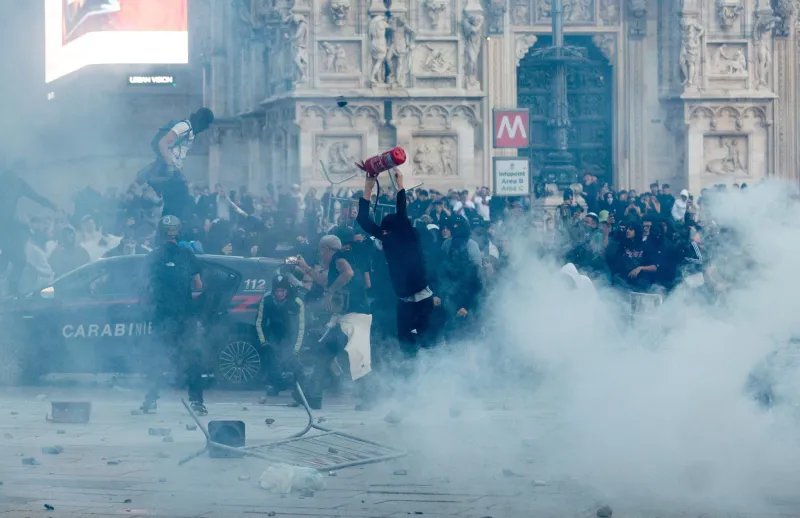 🚨 Disordini in Italia durante le manifestazioni contro il